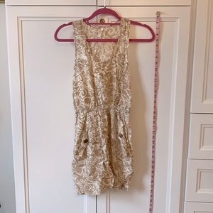 Miami cream and beige dress with pockets